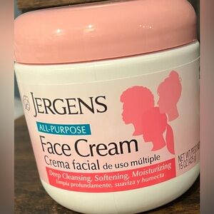 Jergens All-Purpose Face Cream & Deep Skin Facial Cleanser Brand New 15 Oz Jar